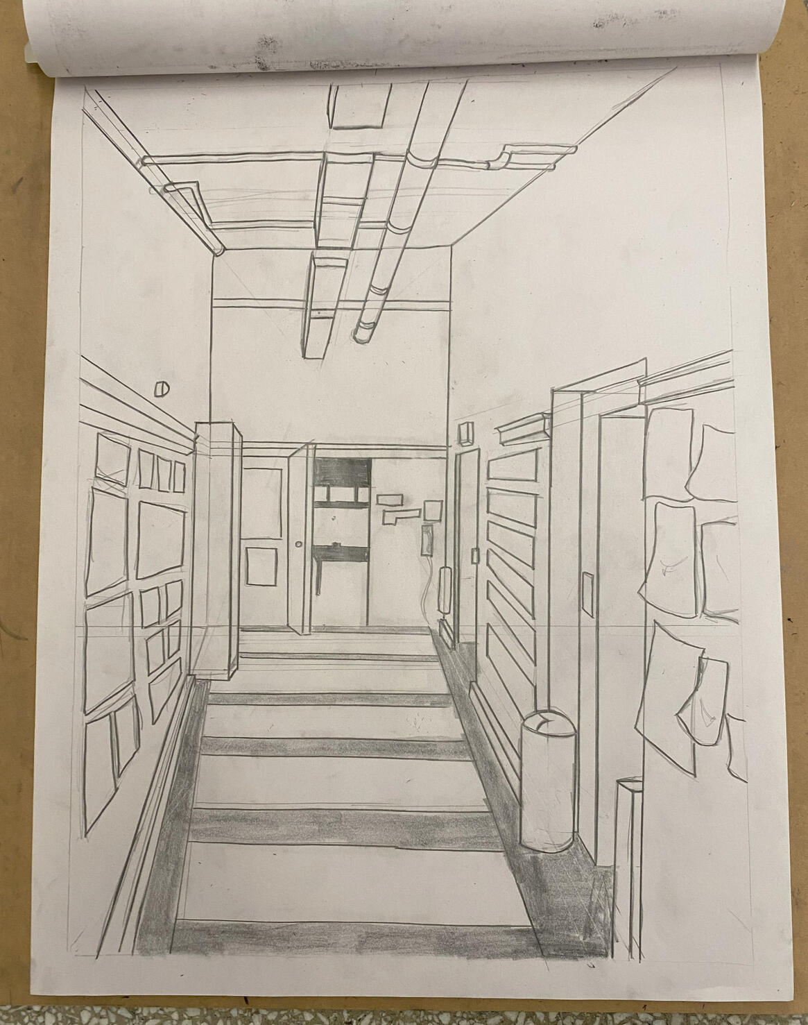 Graphite on Newsprint, 18x24"